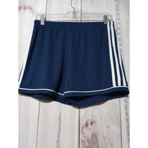 Adidas Shorts Mens Medium Blue White AEROREADY Athletic Soccer Running Gym
